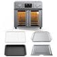HOMLUX 26 Qt Large Air Fryer Toaster Oven in Silver, , large