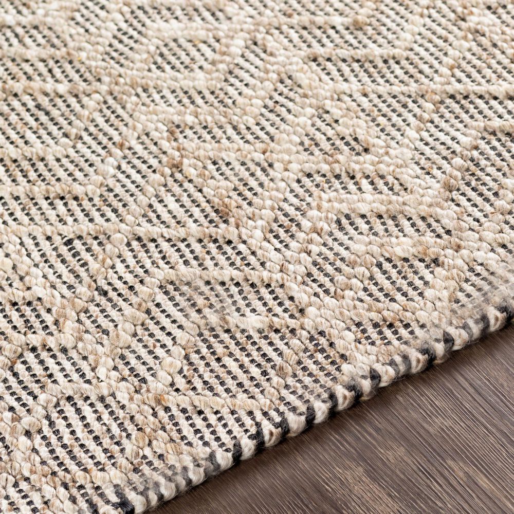 Surya Ingrid Black, Light Gray and Gray 4&#39; x 6&#39; Area Rug, , large