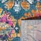 Safavieh Madison MAD144A 4" x 6" Blue and Orange Area Rug, , large