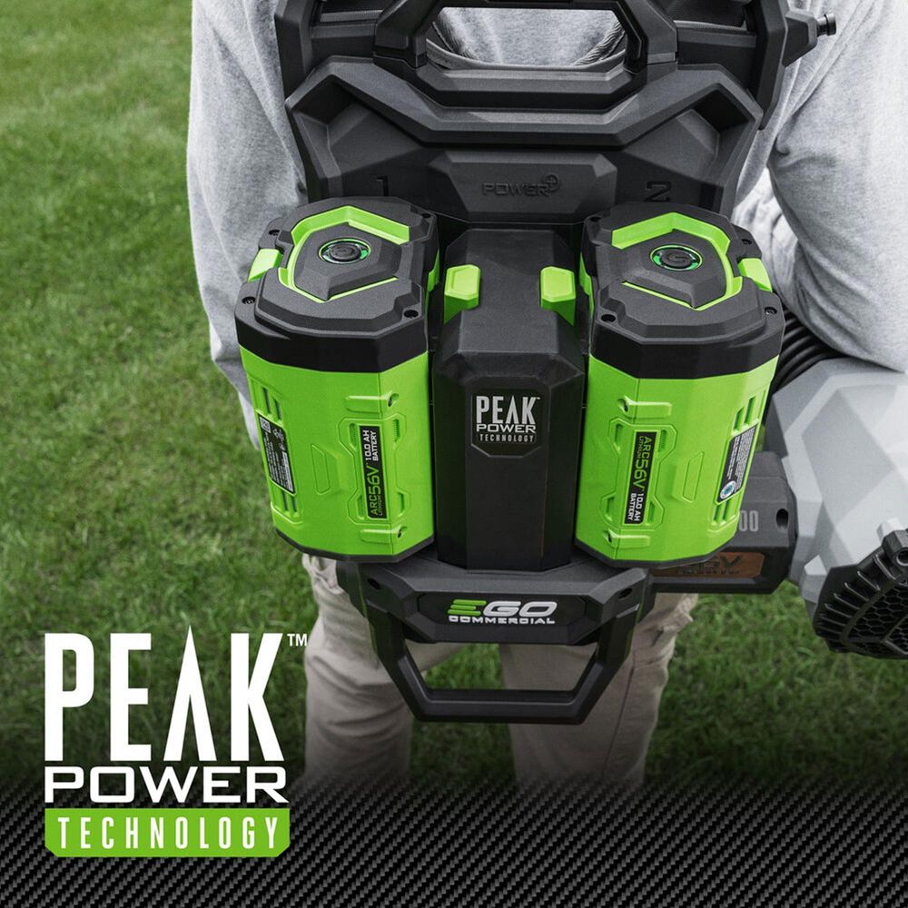 EGO 56V 800 CFM Commercial Backpack Blower with Peak Power in Gray and Black, , large