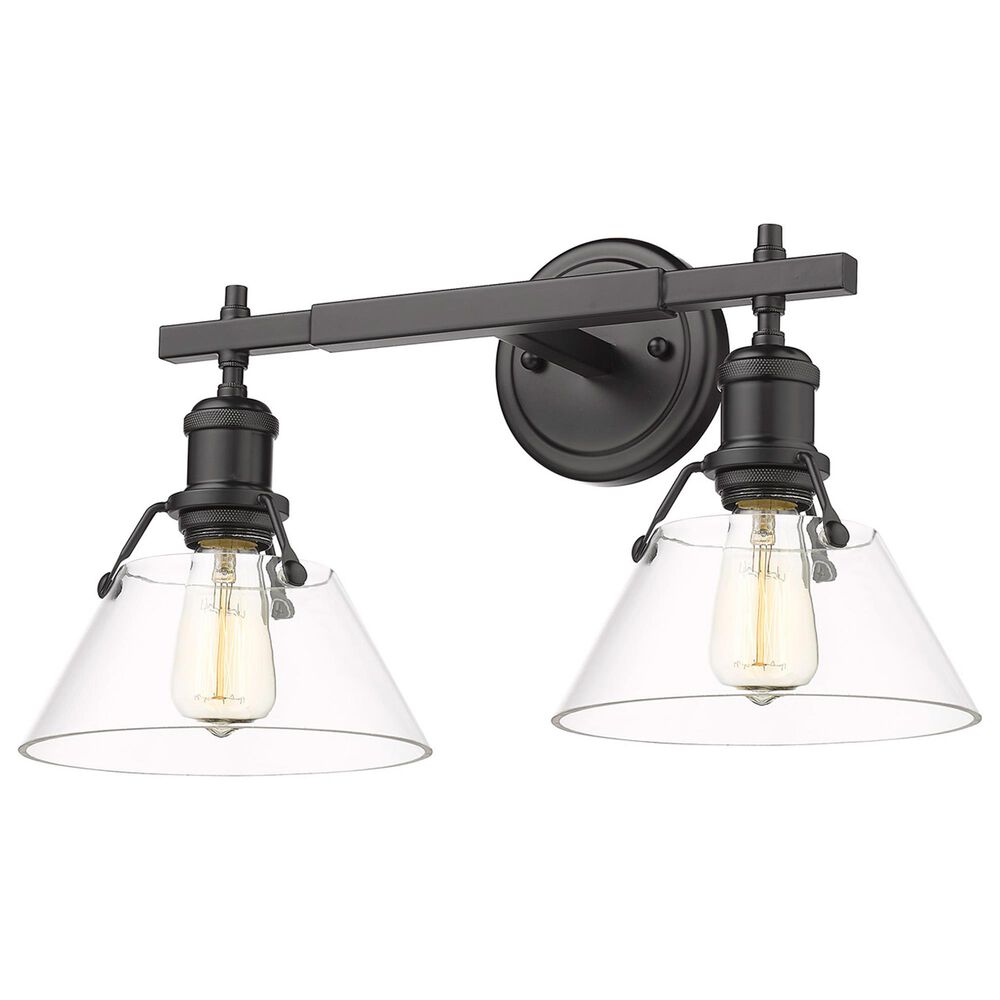 Golden Lighting Orwell 2-Light Bath Vanity in Matte Black, , large