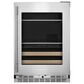 KitchenAid 4.8 Cu. Ft. Right Hinge Beverage Center with Wood Front Racks in PrintShield Stainless Steel, , large