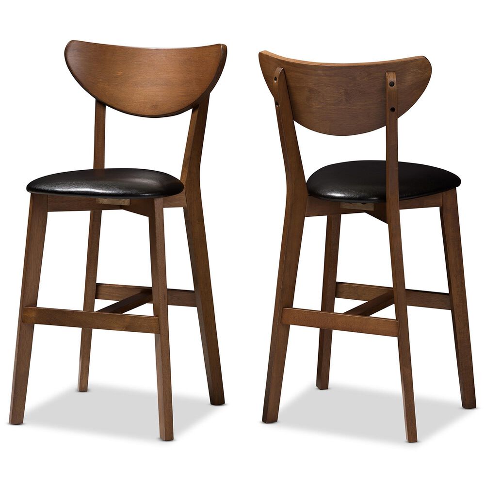 Baxton Studio Eline Counter Stool in Walnut (Set of 2), , large