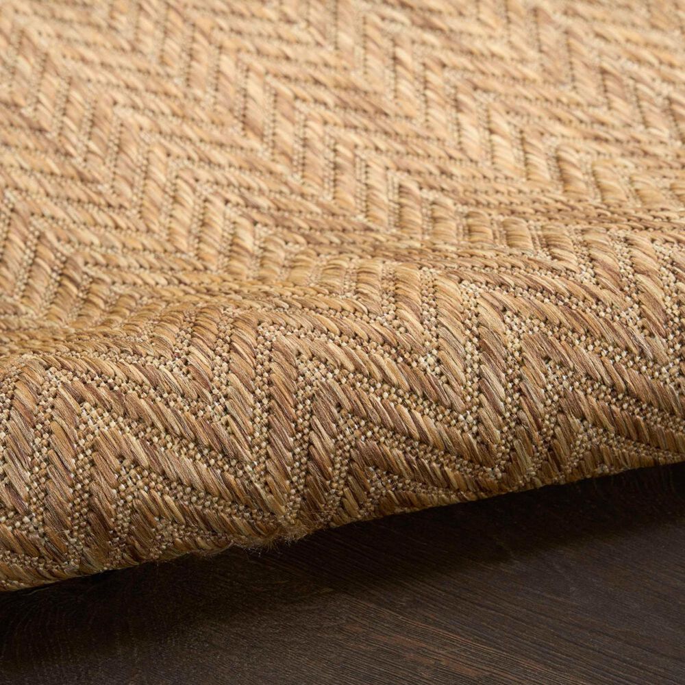 Nourison Horizon HOZ02 Natural 2&#39; x 6&#39; Indoor/Outdoor Runner, , large