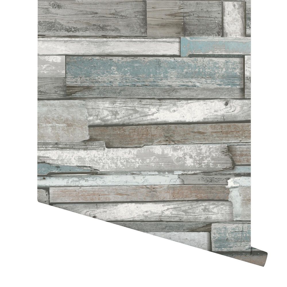 Arthouse USA Industrial Wood Non-Woven Peel & Stick Wallpaper, , large