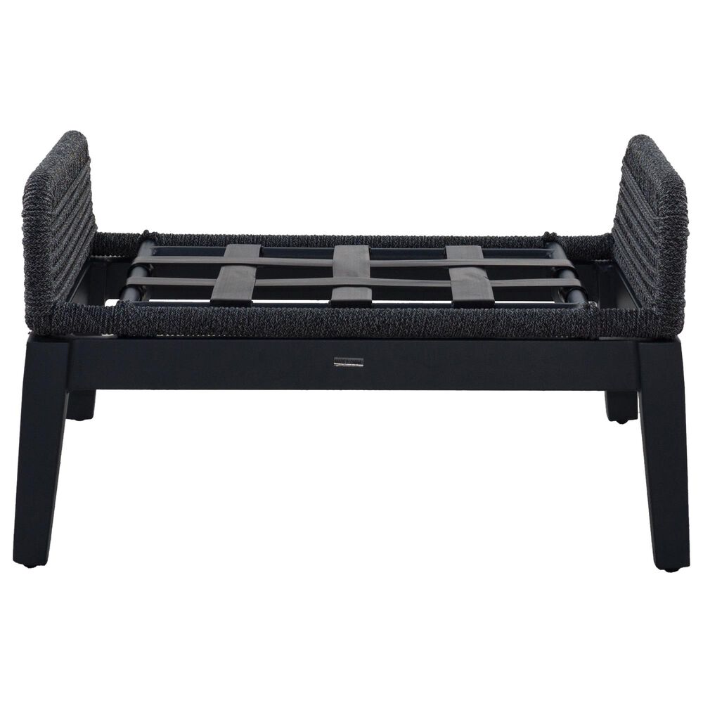 GatherCraft Cyrus Patio Ottoman with Cushion in Mystic Taupe, , large