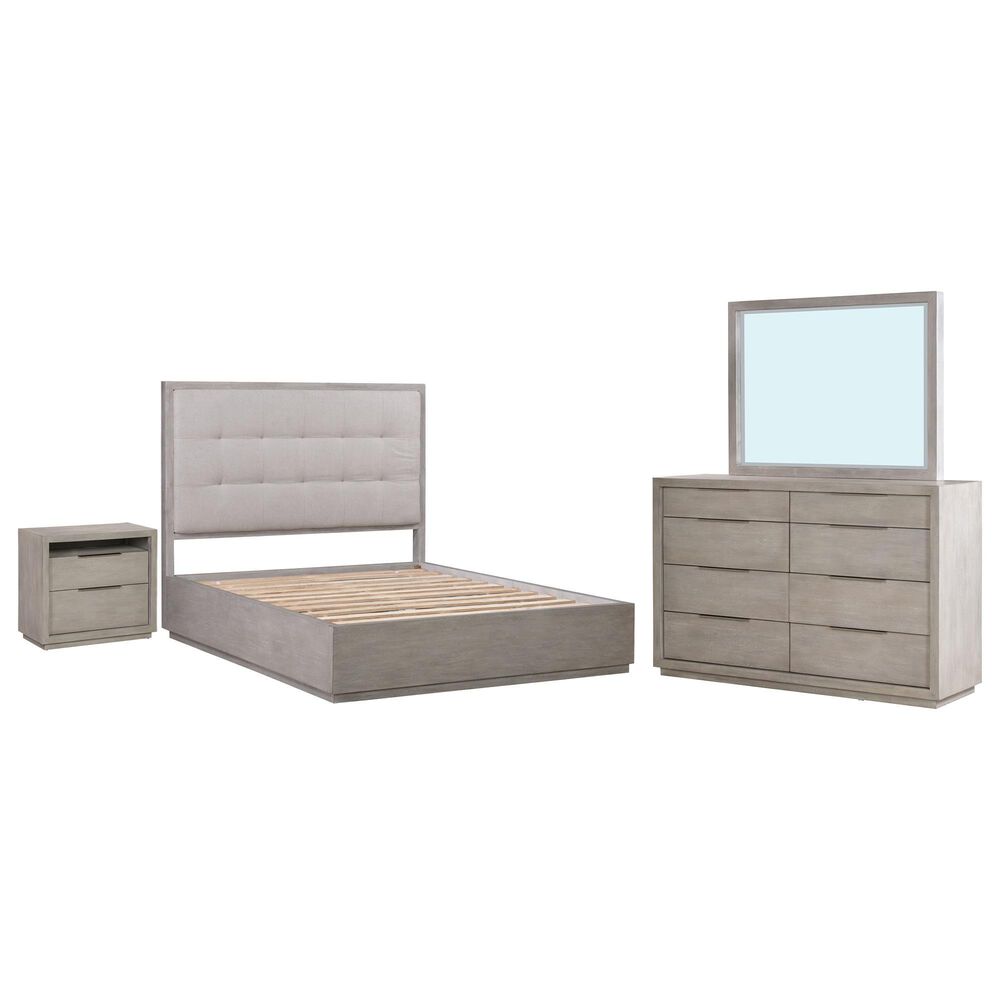 Urban Home Oxford Mineral 4-Piece Queen Bedroom Set in Gray, , large