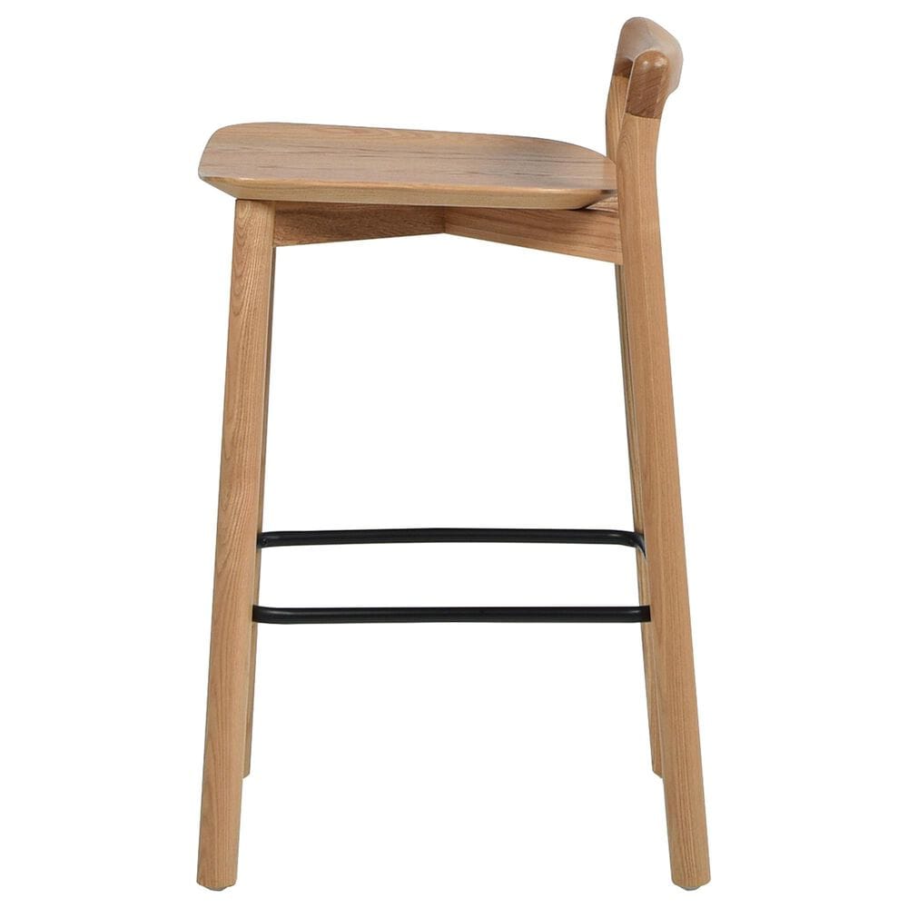 Jennifer Taylor Home Sven 26.5" Counter Stool in Natural Blonde and Black, , large