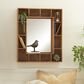 Maple and Jade 24" x 29" Wall Mirror in Brown, , large