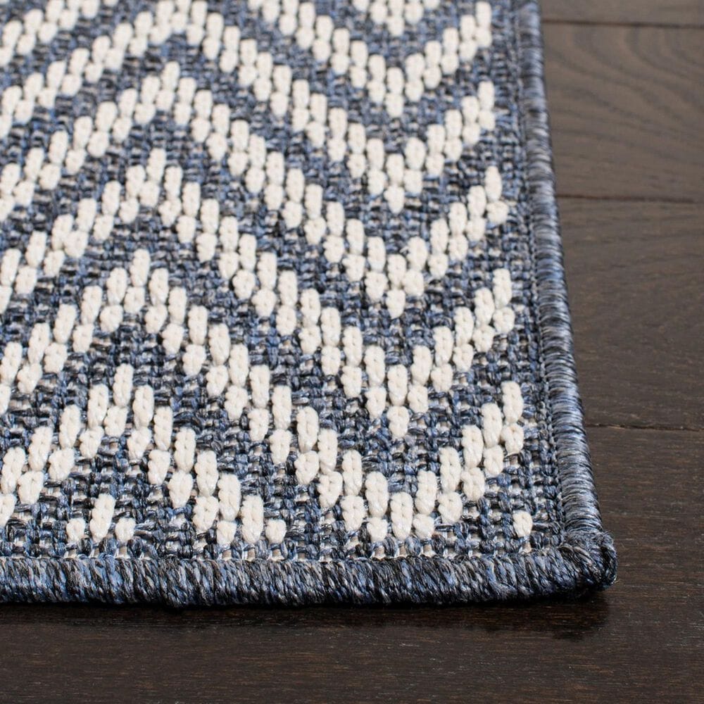Safavieh Bermuda 3&#39; x 5&#39; Blue and Creme Indoor/Outdoor Area Performance Rug, , large