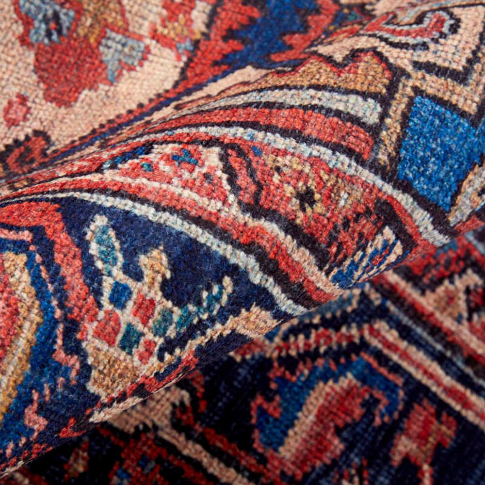 Feizy Rawlins 5&#39;3&quot; x 7&#39;6&quot; Red and Navy Area Rug, , large