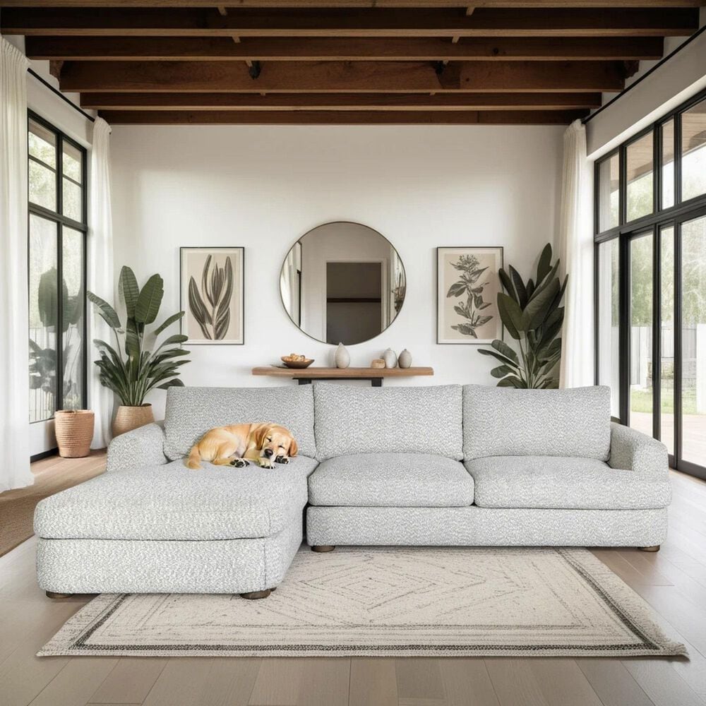 Blue River Reid 2-Piece Left Facing Sectional Sofa in Speckled Stone, , large