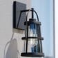 Vaxcel Portage Park 1-Light Outdoor Wall Sconce in Matte Black, , large