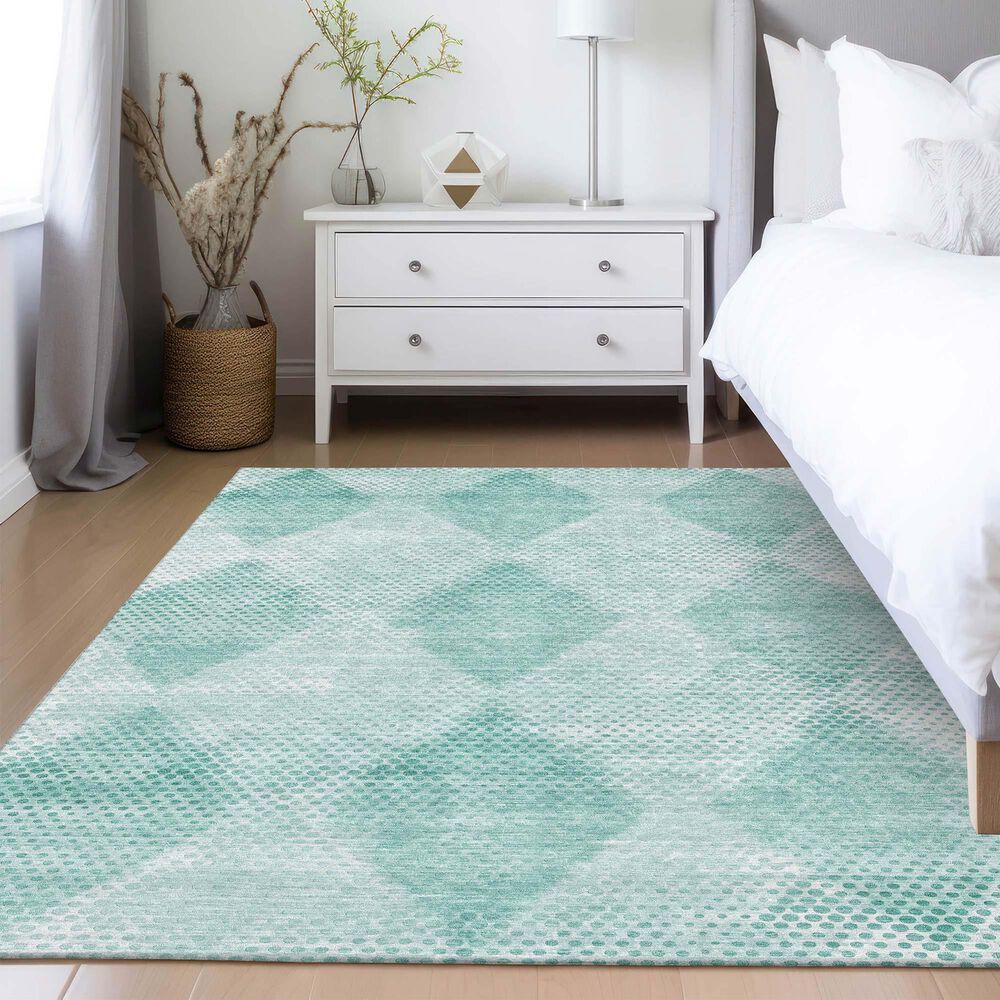 Dalyn Rug Company Trevi TV4 10&#39; x 14&#39; Teal Area Rug, , large
