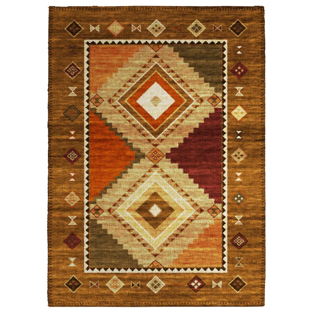 Dalyn Rug Company Phoenix 1"8" x 2"6" Walnut Indoor/Outdoor Area Rug, , large