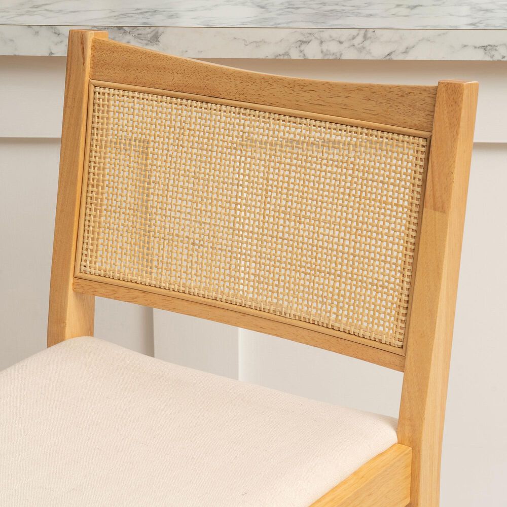 Linon Home Decor Bauer Barstool in Natural (Set of 2), , large