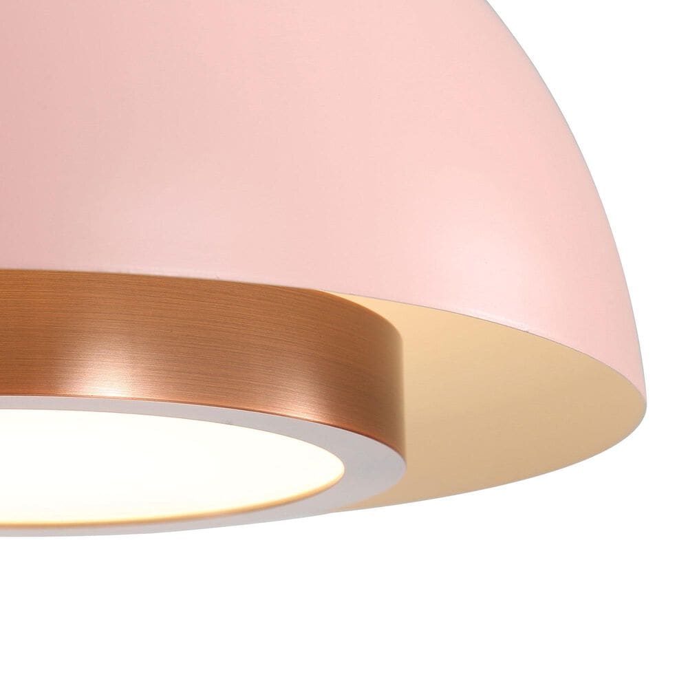 Golden Lighting Solsken 12" 1-Light Pendant in Dusty Rose, , large