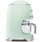Smeg 47.34 Oz Drip Coffee Maker in Pastel Green and Polished Chrome, , large