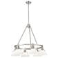 Golden Lighting Orwell 6-Light Chandelier with Opal Glass Shade in Pewter, , large