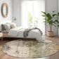 Dalyn Rug Company Kochi KC14 Putty 8" Round Area Rug, , large