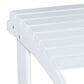 Linon Home Decor Adirondack Patio Ottoman in White, , large