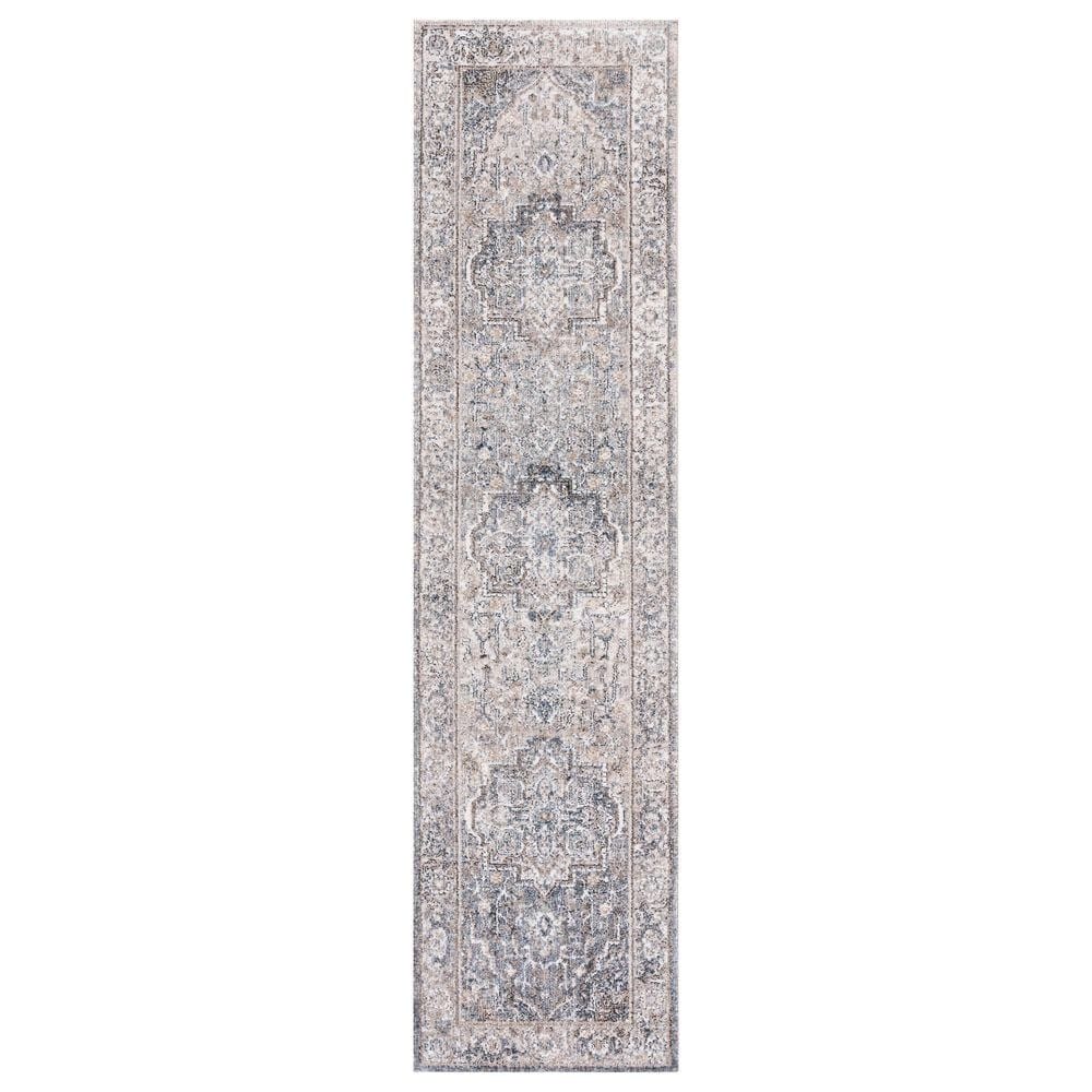 Safavieh Jasmine 2"2" x 9" Grey and Blue Runner, , large