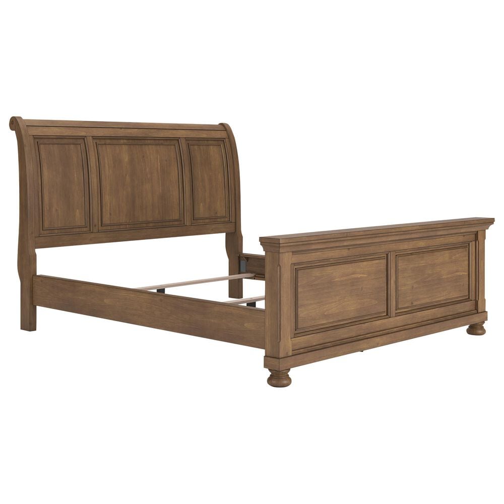 Ashley Feddinger California King Sleigh Bed in Chestnut Brown, , large