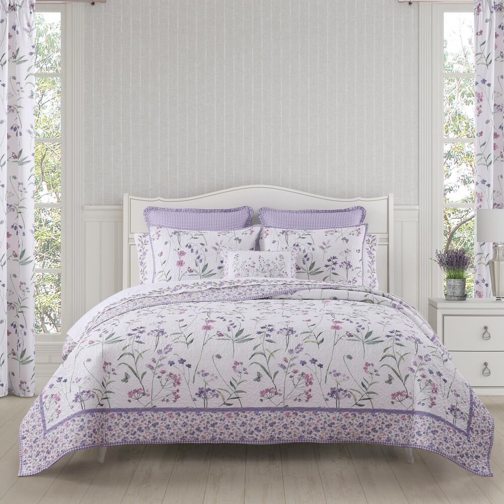 J. Queen New York Nola 3-Piece King/California King Quilt Set in Lilac, , large