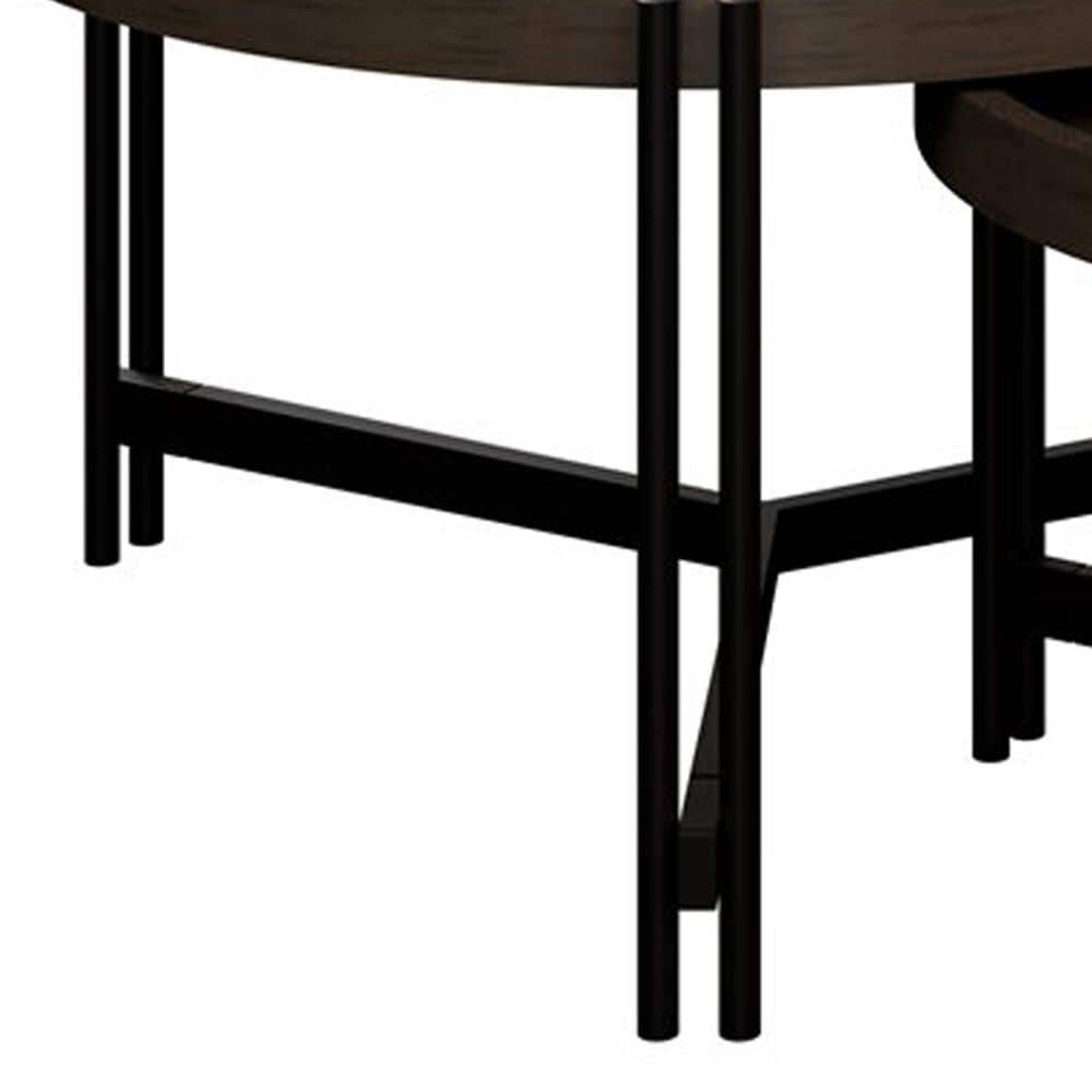 Golden Wave Furniture Huron Nesting Cocktail Table in in Dark Brown and Black, , large