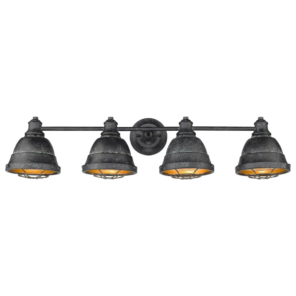 Golden Lighting Bartlett 4-Light Bath Vanity in Black Patina, , large