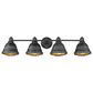 Golden Lighting Bartlett 4-Light Bath Vanity in Black Patina, , large