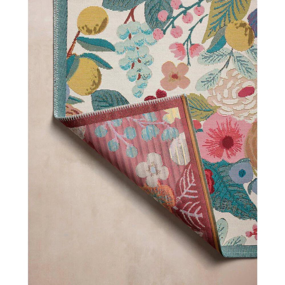 Loloi Rifle Paper Co. x Loloi Perennial Rose / Multi 6&#39;-7&quot; x 9&#39;-4&quot; Area Rug, , large