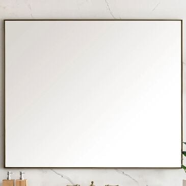 James Martin Vanities Rohe 48" Rectangular Mirror in Champagne Brass, , large