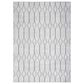 Nourison Machine Washable Series 1 5"3" x 7"3" Ivory and Grey Area Rug, , large