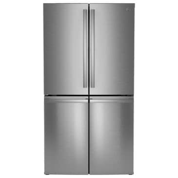 GE Profile 28.3 Cu. Ft. Quad-Door Refrigerator with Dual-Dispense AutoFill Pitcher in Fingerprint Resistant Stainless, , large