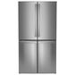GE Profile 28.3 Cu. Ft. Quad-Door Refrigerator with Dual-Dispense AutoFill Pitcher in Fingerprint Resistant Stainless, , large