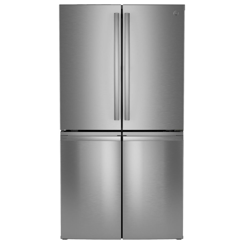 GE Profile 28.3 Cu. Ft. Quad-Door Refrigerator with Dual-Dispense AutoFill Pitcher in Fingerprint Resistant Stainless, , large