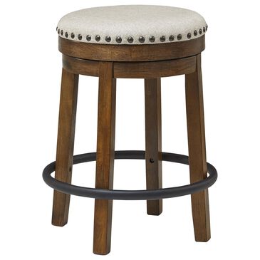Ashley Valebeck 24" Backless Counter Stool in Brown and Black, , large