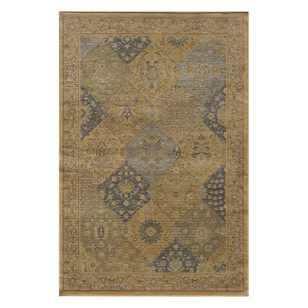 Momeni Belmont BE-01 2' x 3' Blue Scatter Rug, , large
