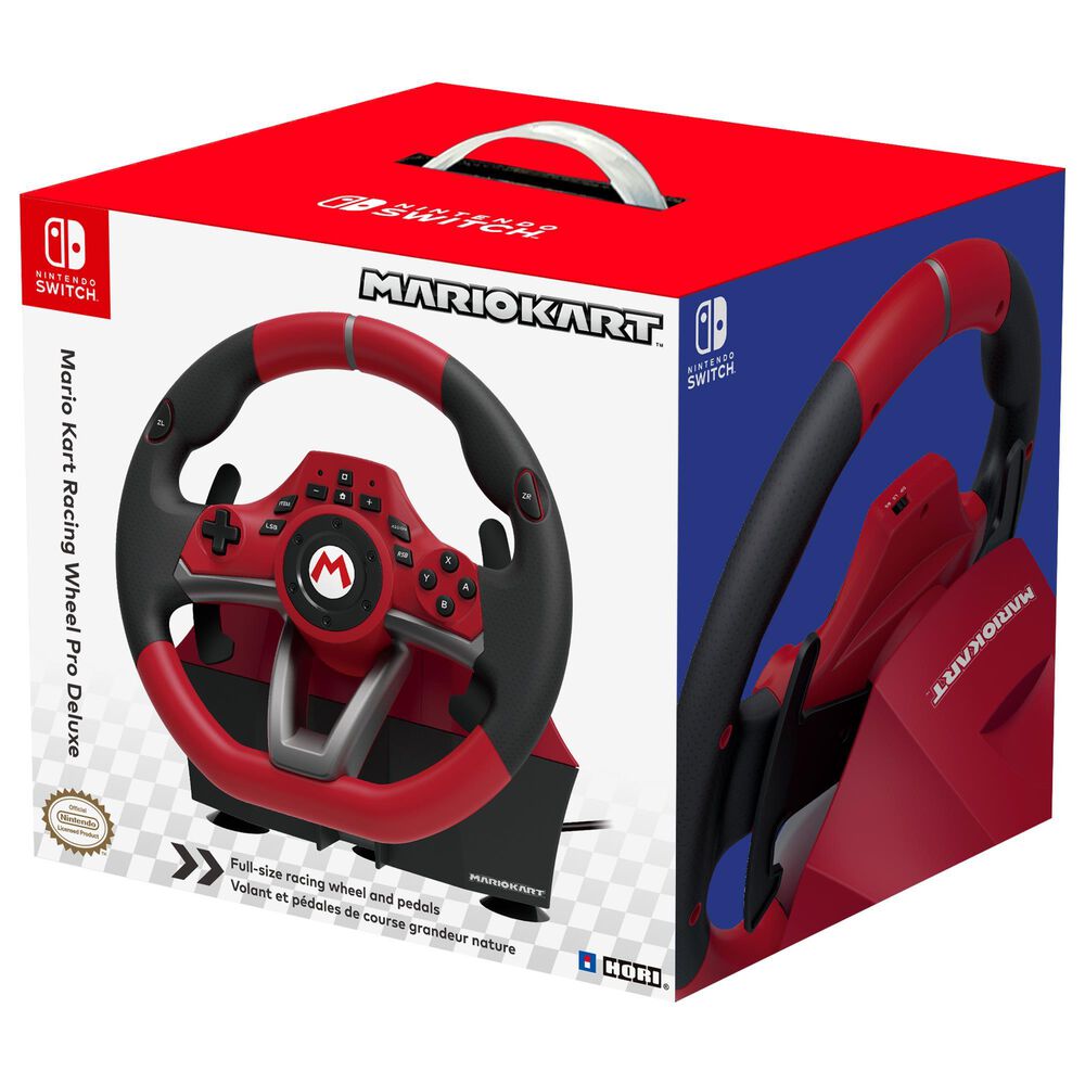 Hori Mario Kart Racing Wheel Pro Deluxe in Red - Nintendo Switch, , large