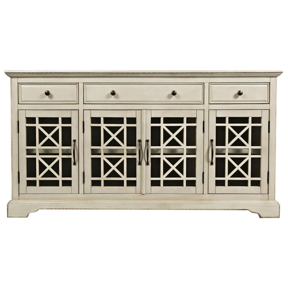 Waltham Craftsman 60&quot; TV Console in Antique Cream, , large