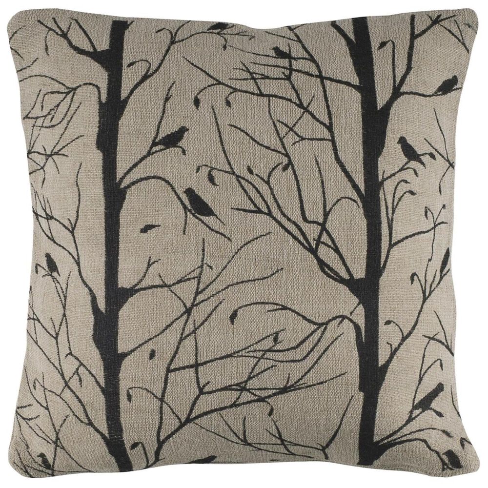 Rizzy Home 18" x 18" Pillow Cover in Taupe and Black, , large