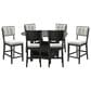 Crown Mark 7-Piece Dining Set in Black and Grey, , large