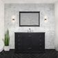 Lexora Home Dukes 48" Single Bathroom Vanity in Espresso with 2 cm White Carrara Marble Top and Rectangular Sink, , large