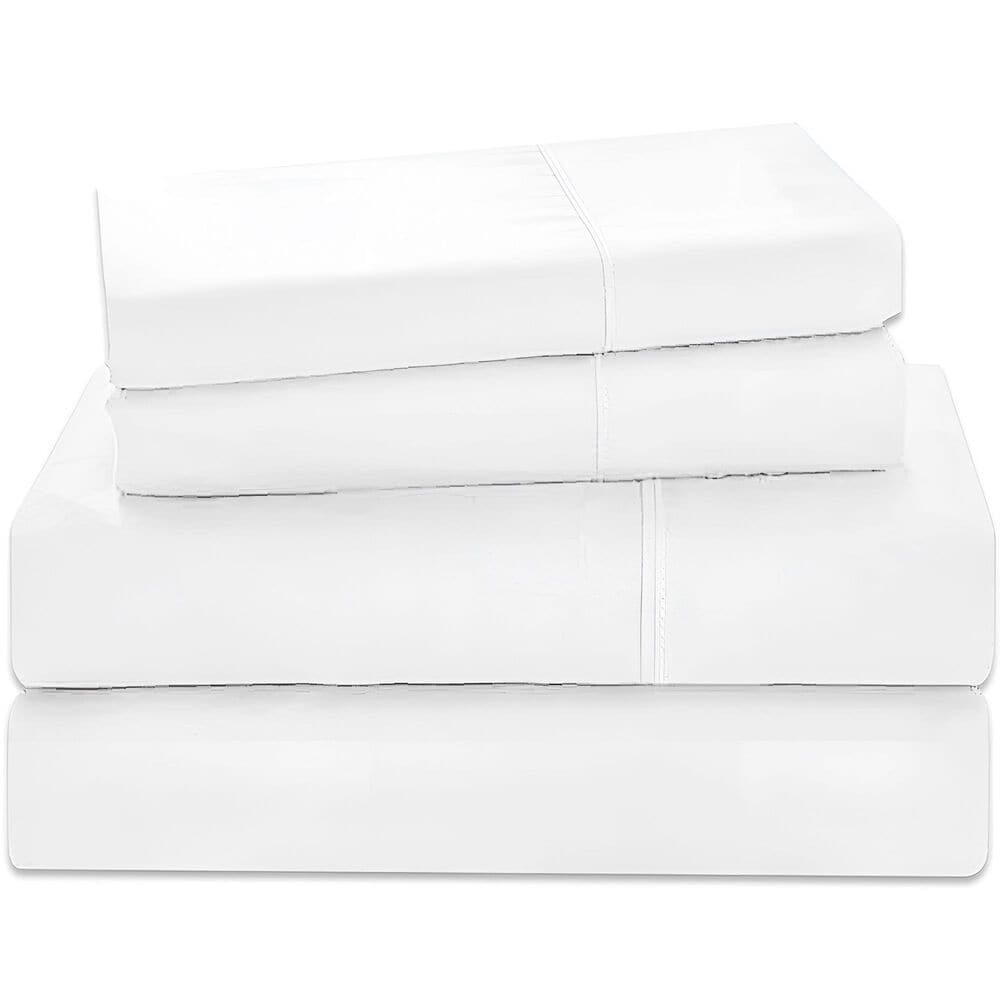 Trade Linker 3-Piece Twin/Twin XL Microfiber Sheet Set in White, , large