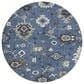 Dalyn Rug Company Portico PO6 Blue 8" Round Area Rug, , large
