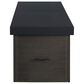 Plank and Hide Rectangular Functional Fire Pit in Wenge and Black, , large