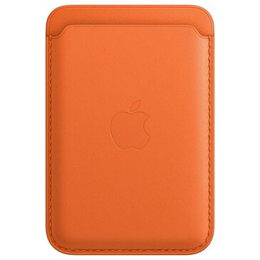 Apple Leather Wallet with MagSafe for iPhone in Orange, , large