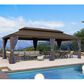 HOMLUX 12" x 24" Hardtop gazebo with double roof in Bronze, , large