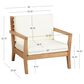 Linon Home Decor Carenen Patio Arm Chair in White, , large